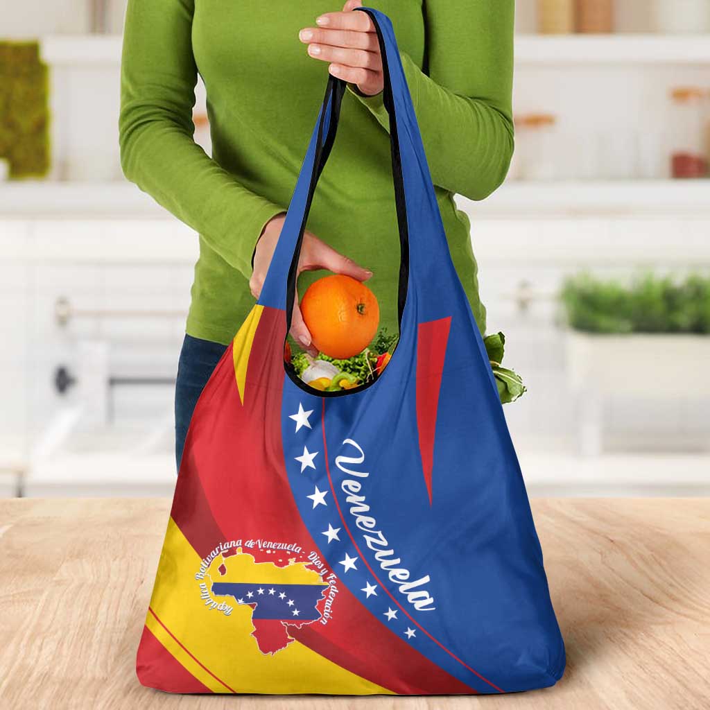Venezuela Grocery Bag Dios y Federacion Curve Star