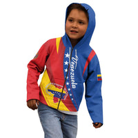 Personalized Venezuela Kid Hoodie Dios y Federacion Curve Star - Wonder Print Shop