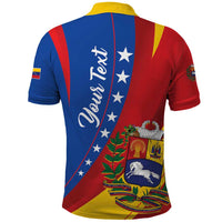 Personalized Venezuela Polo Shirt Dios y Federacion Curve Star - Wonder Print Shop