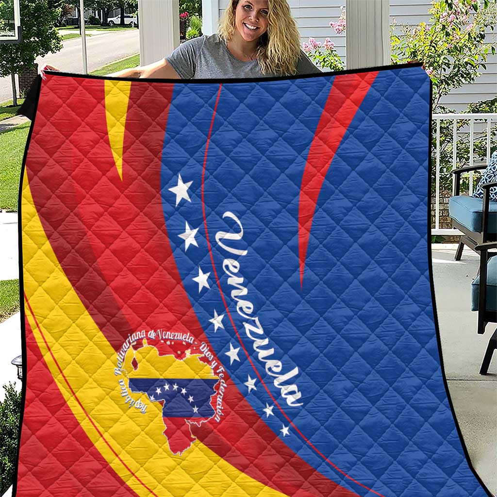 Venezuela Quilt Dios y Federacion Curve Star - Wonder Print Shop