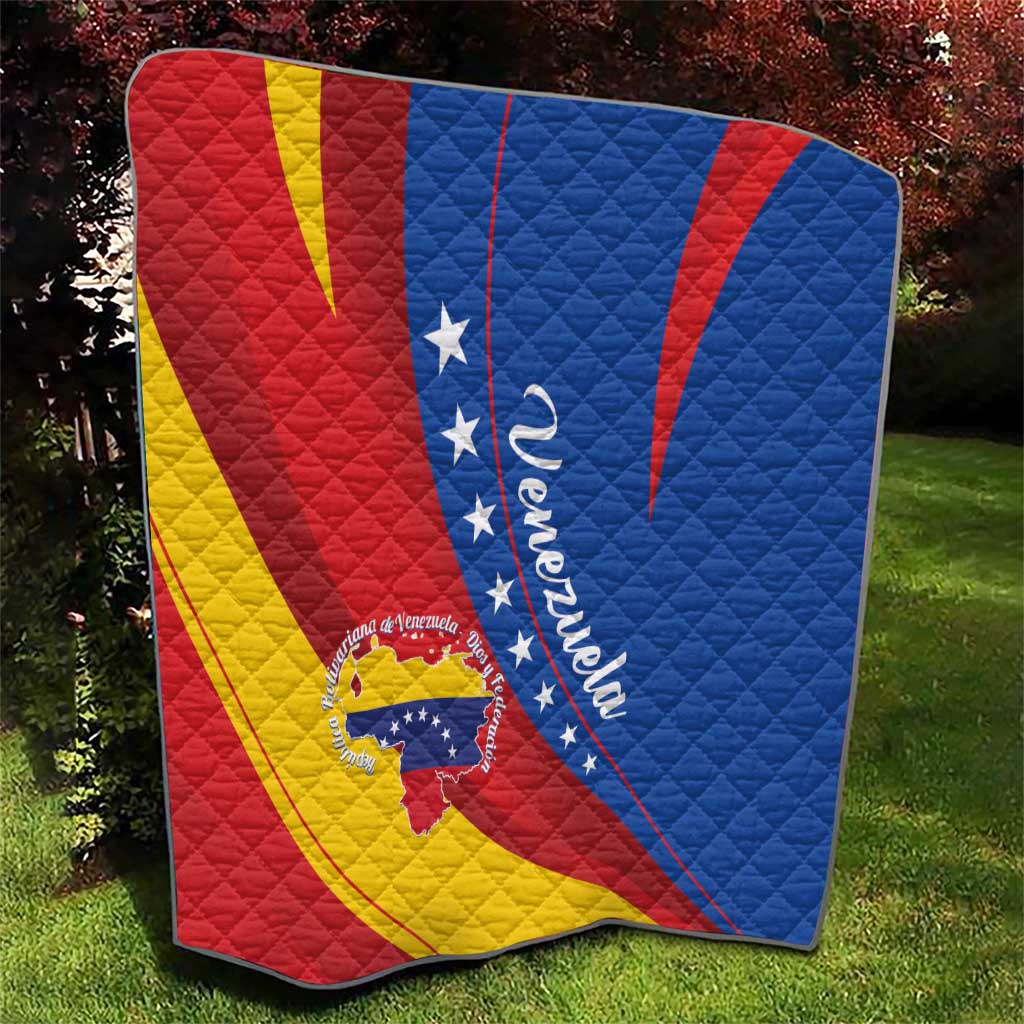 Venezuela Quilt Dios y Federacion Curve Star - Wonder Print Shop