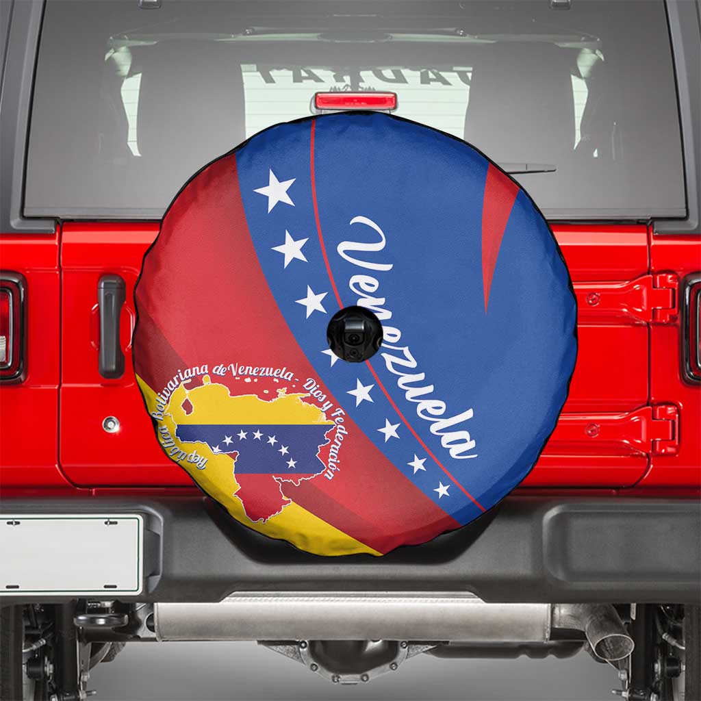 Venezuela Spare Tire Cover Dios y Federacion Curve Star - Wonder Print Shop