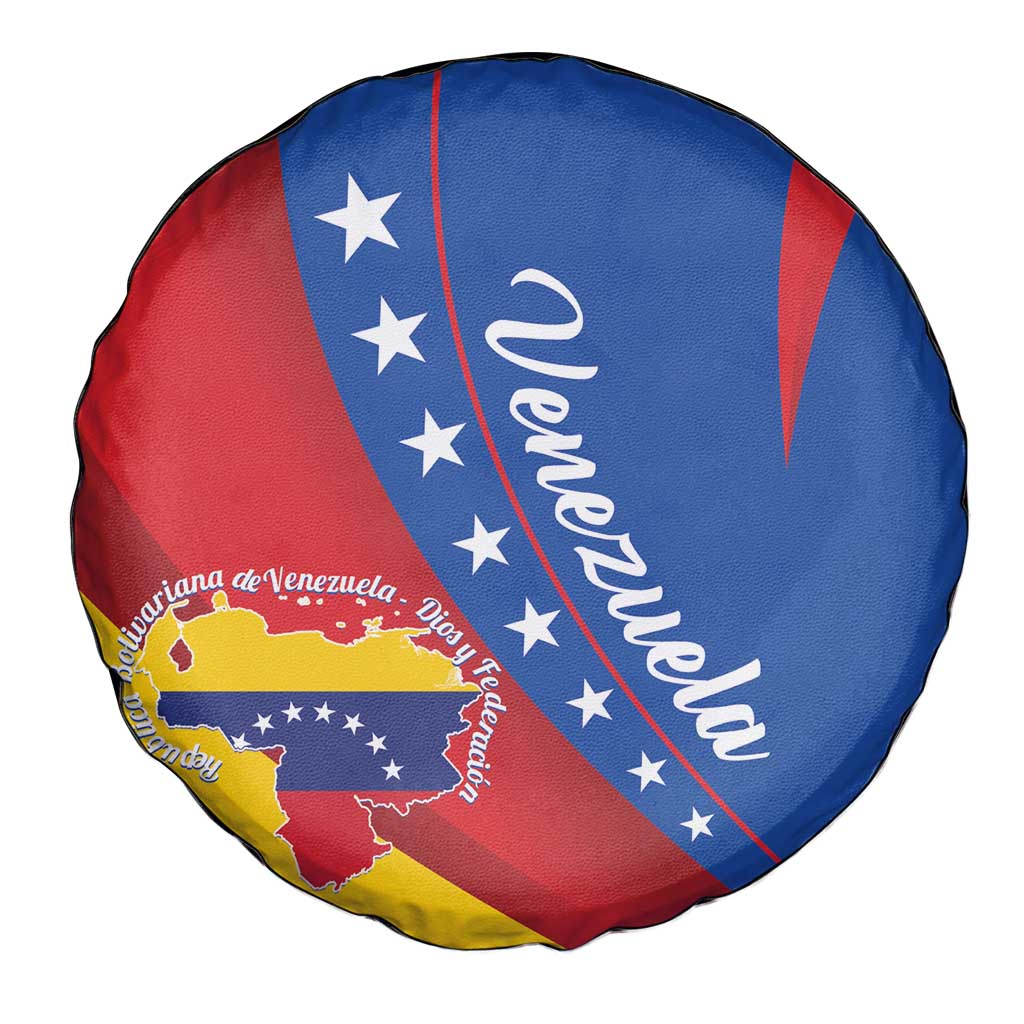 Venezuela Spare Tire Cover Dios y Federacion Curve Star - Wonder Print Shop