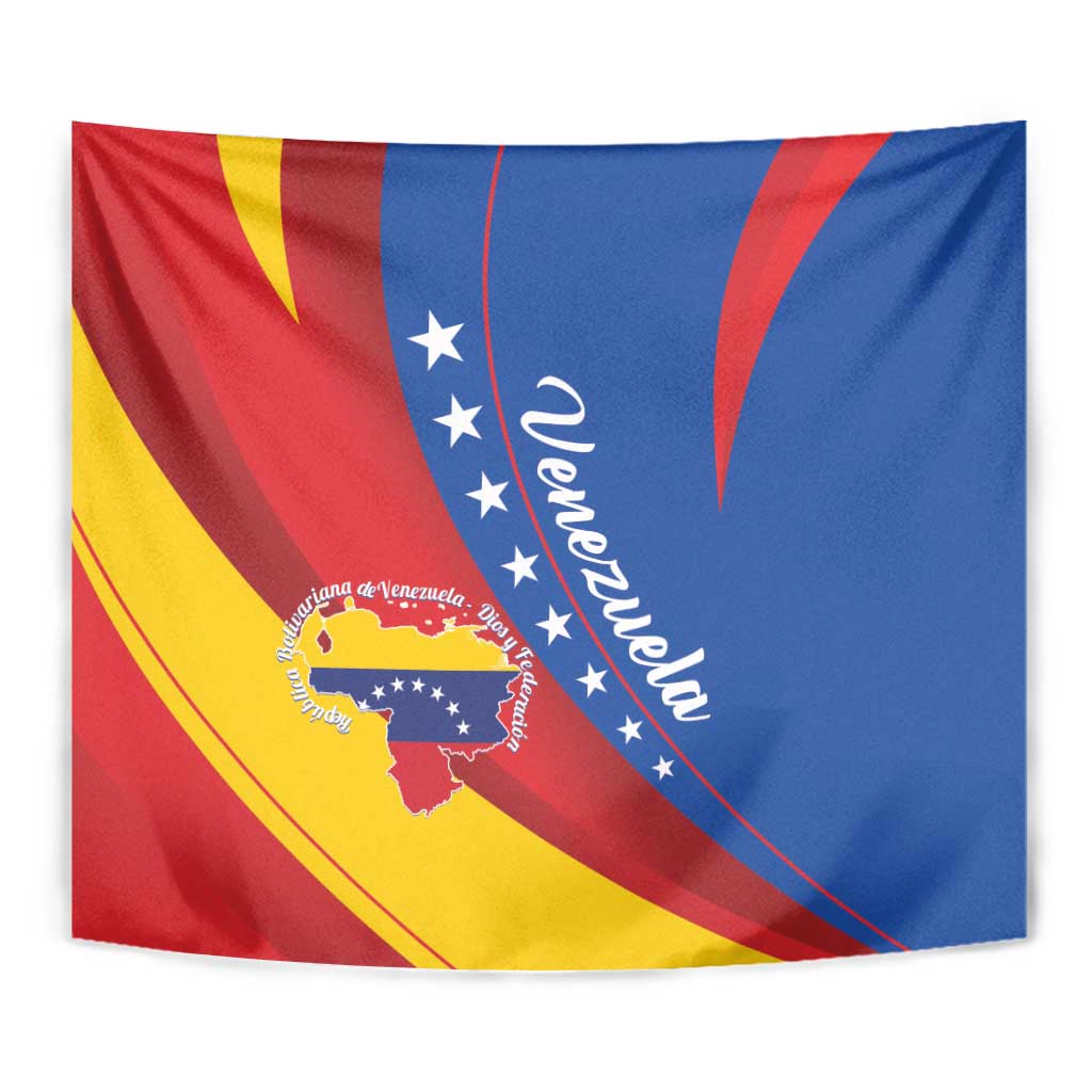 Venezuela Tapestry Dios y Federacion Curve Star - Wonder Print Shop