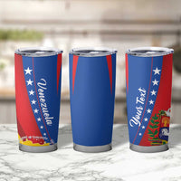 Personalized Venezuela Tumbler Cup Dios y Federacion Curve Star - Wonder Print Shop