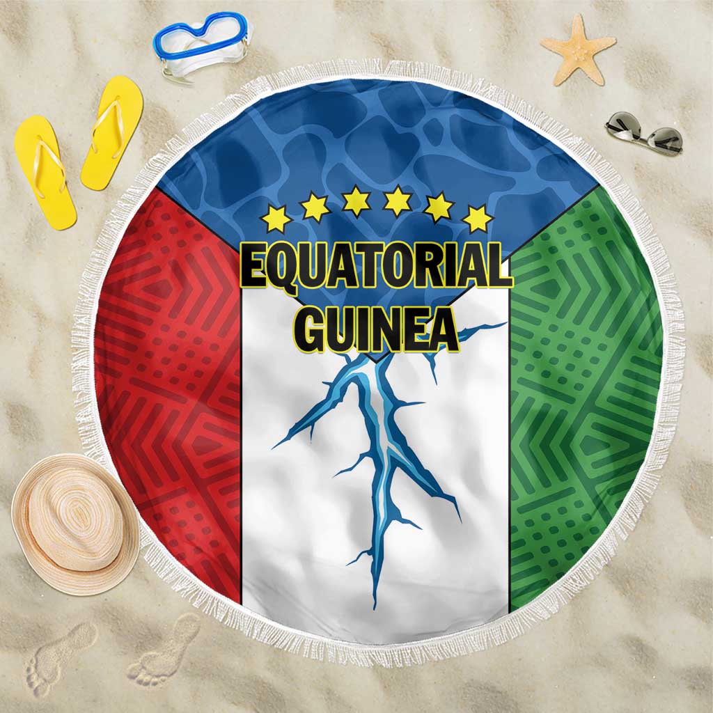 Equatorial Guinea Beach Blanket Unidad Paz Justicia - Wonder Print Shop