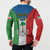 Personalized Equatorial Guinea Button Sweatshirt Unidad Paz Justicia - Wonder Print Shop