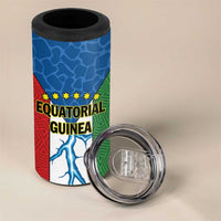 Personalized Equatorial Guinea 4 in 1 Can Cooler Tumbler Unidad Paz Justicia - Wonder Print Shop
