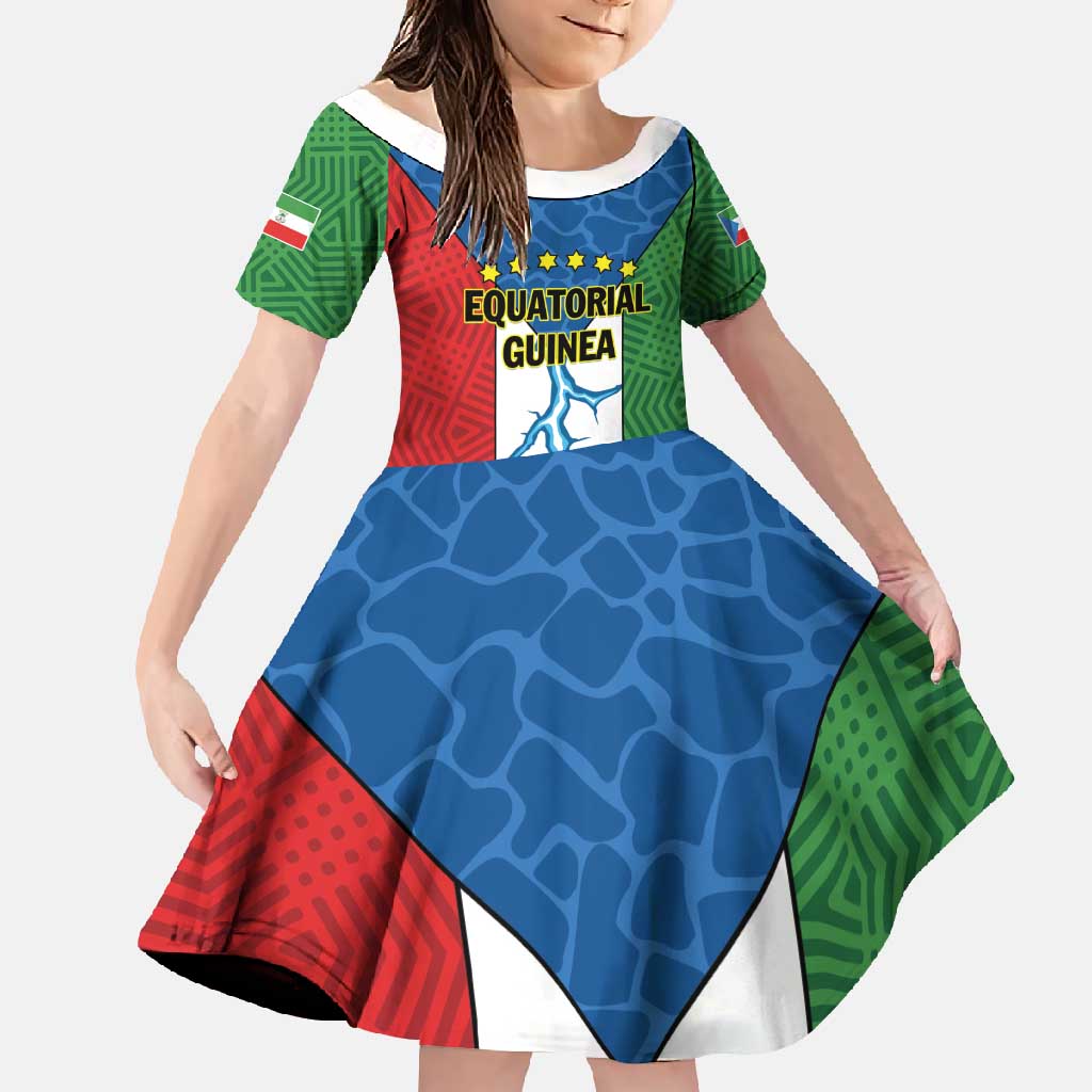 Personalized Equatorial Guinea Family Matching Off Shoulder Maxi Dress and Hawaiian Shirt Unidad Paz Justicia - Wonder Print Shop