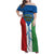 Personalized Equatorial Guinea Family Matching Off Shoulder Maxi Dress and Hawaiian Shirt Unidad Paz Justicia - Wonder Print Shop