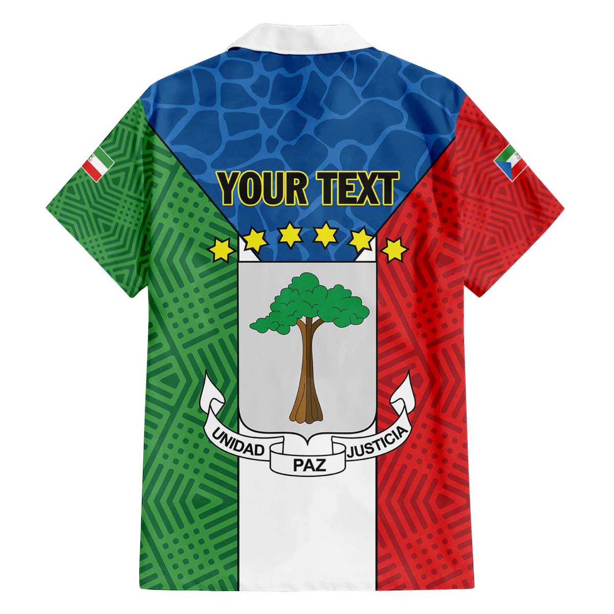 Personalized Equatorial Guinea Family Matching Puletasi and Hawaiian Shirt Unidad Paz Justicia - Wonder Print Shop