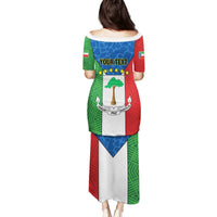 Personalized Equatorial Guinea Family Matching Puletasi and Hawaiian Shirt Unidad Paz Justicia - Wonder Print Shop