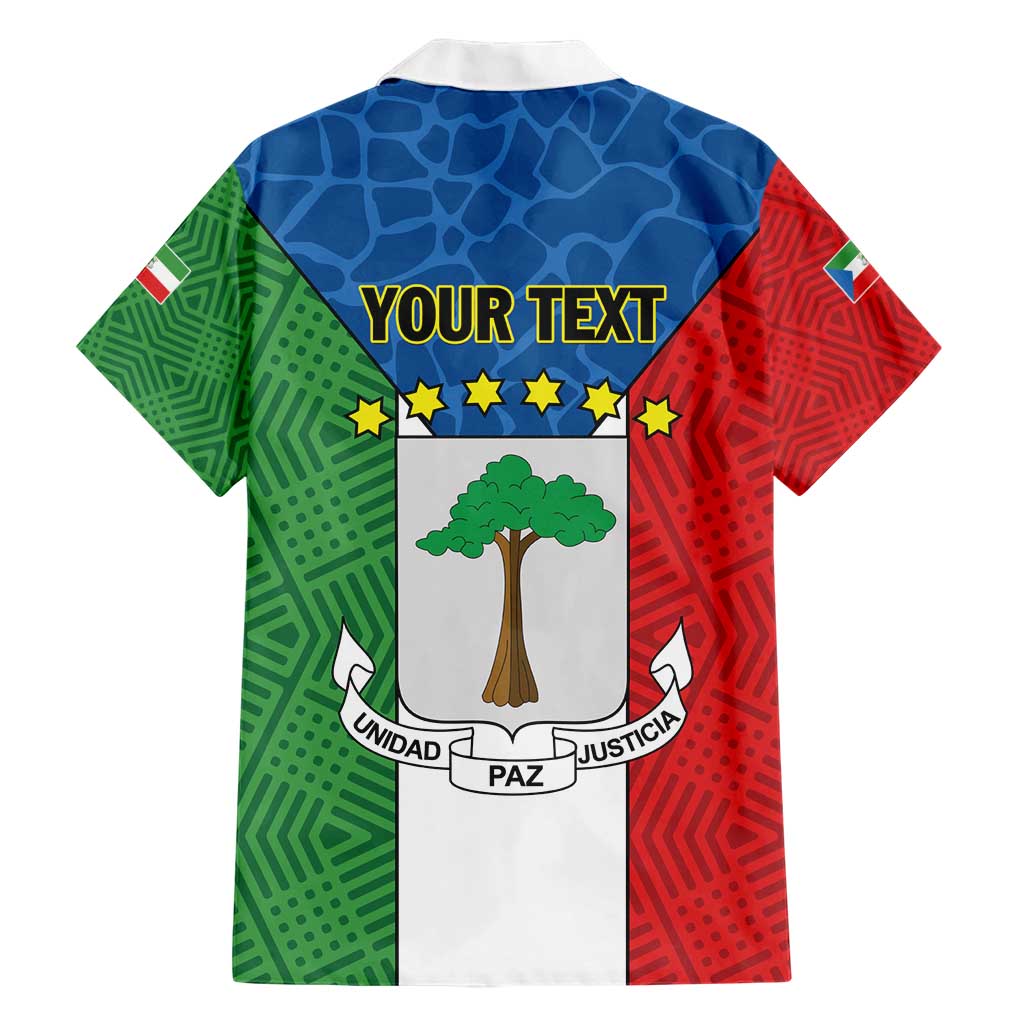 Personalized Equatorial Guinea Hawaiian Shirt Unidad Paz Justicia - Wonder Print Shop