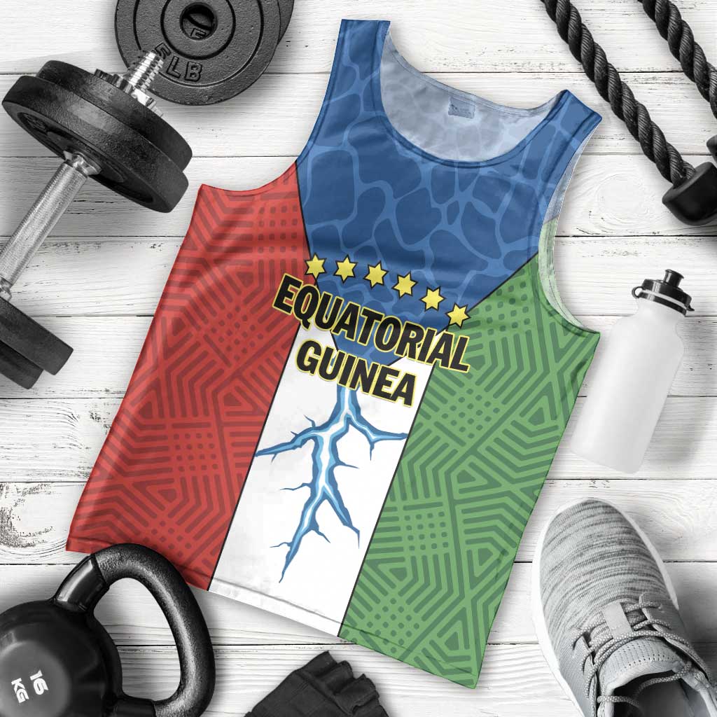 Personalized Equatorial Guinea Men Tank Top Unidad Paz Justicia - Wonder Print Shop
