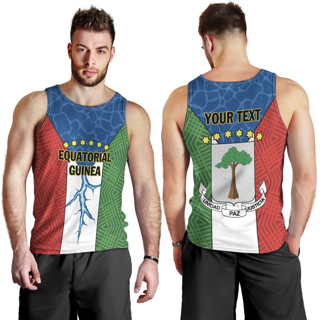 Personalized Equatorial Guinea Men Tank Top Unidad Paz Justicia - Wonder Print Shop