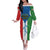 Personalized Equatorial Guinea Off The Shoulder Long Sleeve Dress Unidad Paz Justicia - Wonder Print Shop