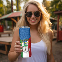 Personalized Equatorial Guinea Skinny Tumbler Unidad Paz Justicia - Wonder Print Shop
