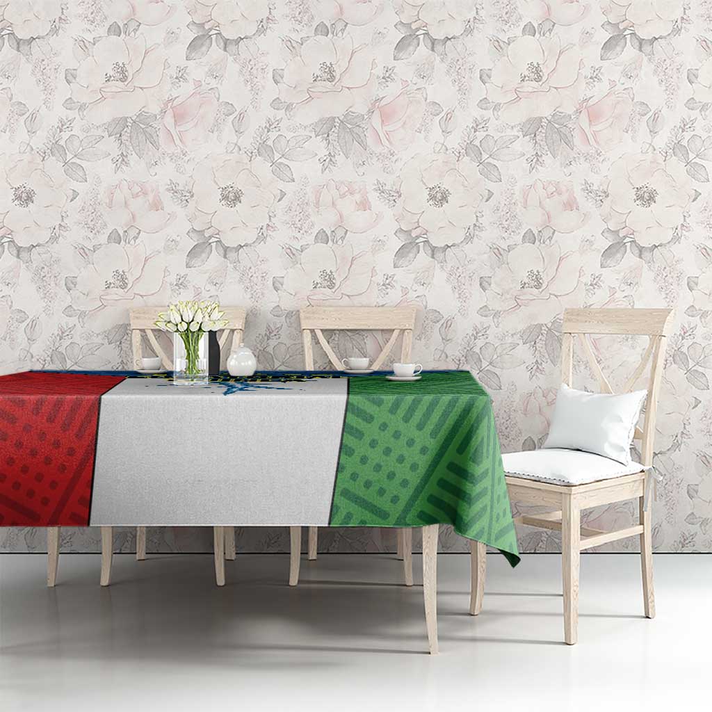 Equatorial Guinea Tablecloth Unidad Paz Justicia - Wonder Print Shop