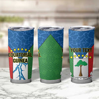 Personalized Equatorial Guinea Tumbler Cup Unidad Paz Justicia - Wonder Print Shop