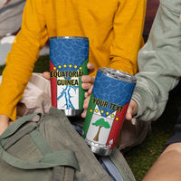 Personalized Equatorial Guinea Tumbler Cup Unidad Paz Justicia - Wonder Print Shop