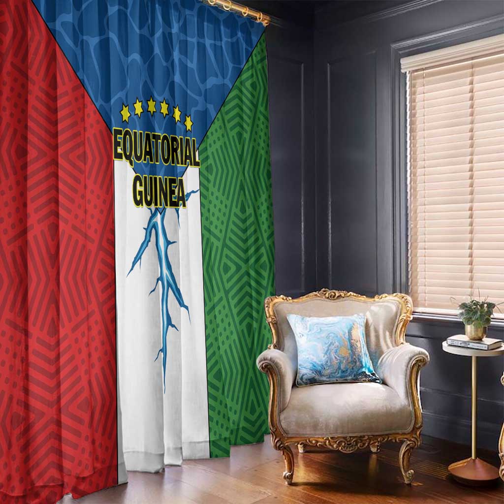 Equatorial Guinea Window Curtain Unidad Paz Justicia - Wonder Print Shop