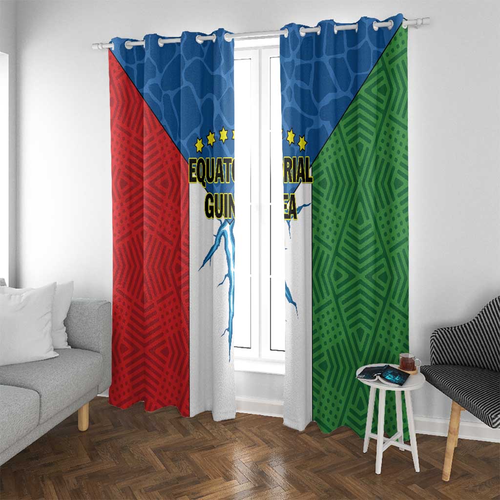Equatorial Guinea Window Curtain Unidad Paz Justicia - Wonder Print Shop