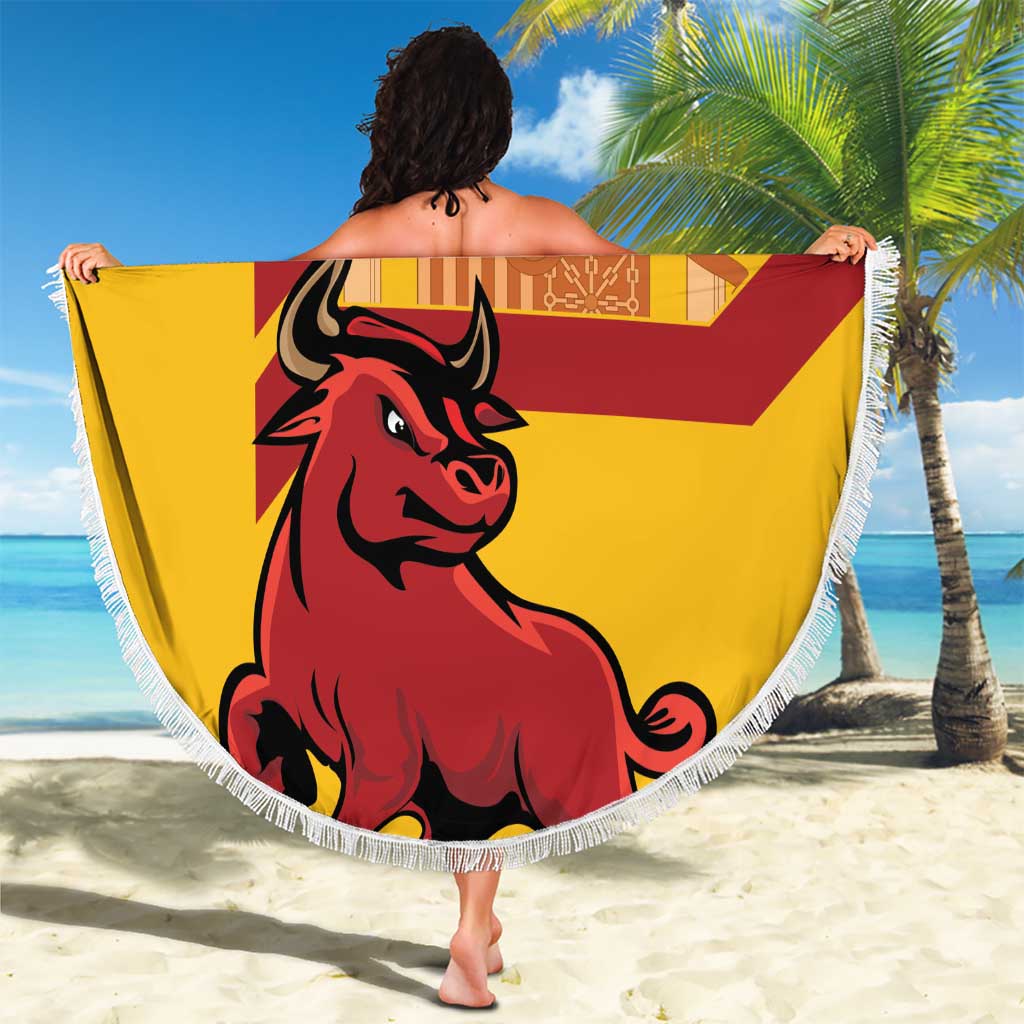 Spain Beach Blanket Spanish Fighting Bull - Wonder Print Shop