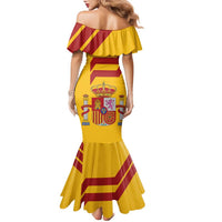 Personalized Spain Family Matching Mermaid Dress and Hawaiian Shirt Spanish Fighting Bull - Wonder Print Shop