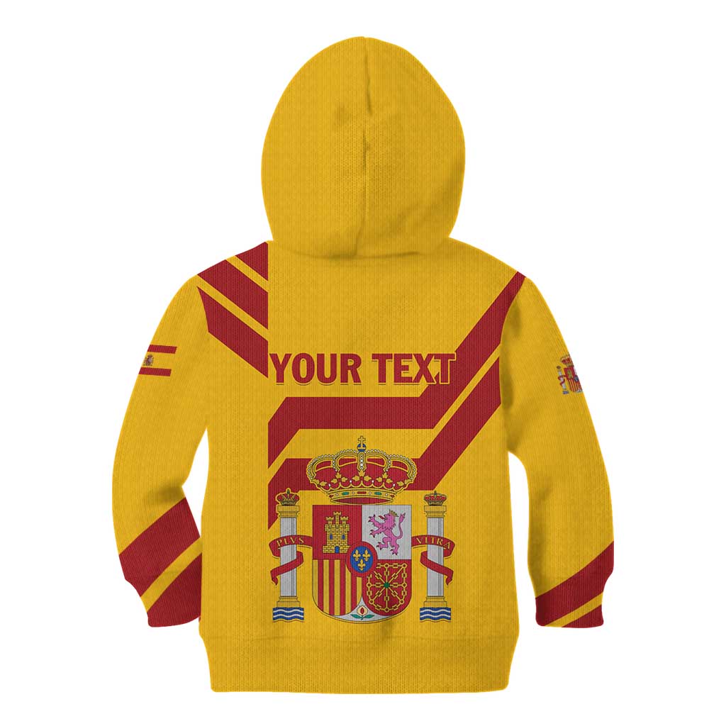 Personalized Spain Kid Hoodie Spanish Fighting Bull - Wonder Print Shop