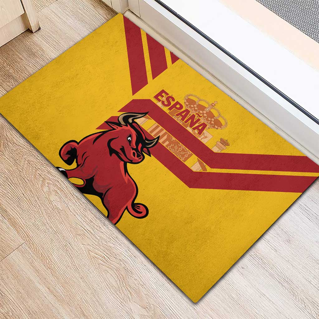 Spain Rubber Doormat Spanish Fighting Bull - Wonder Print Shop