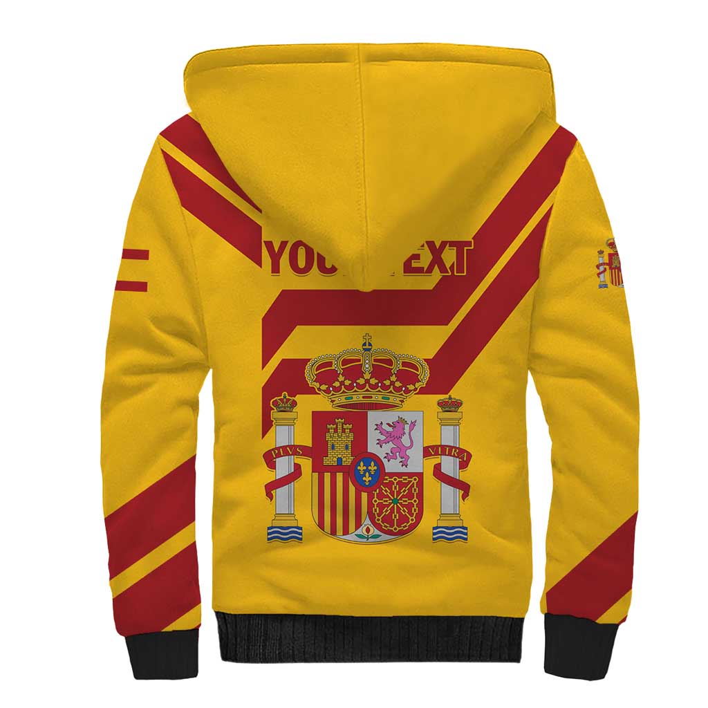 Personalized Spain Sherpa Hoodie Spanish Fighting Bull - Wonder Print Shop