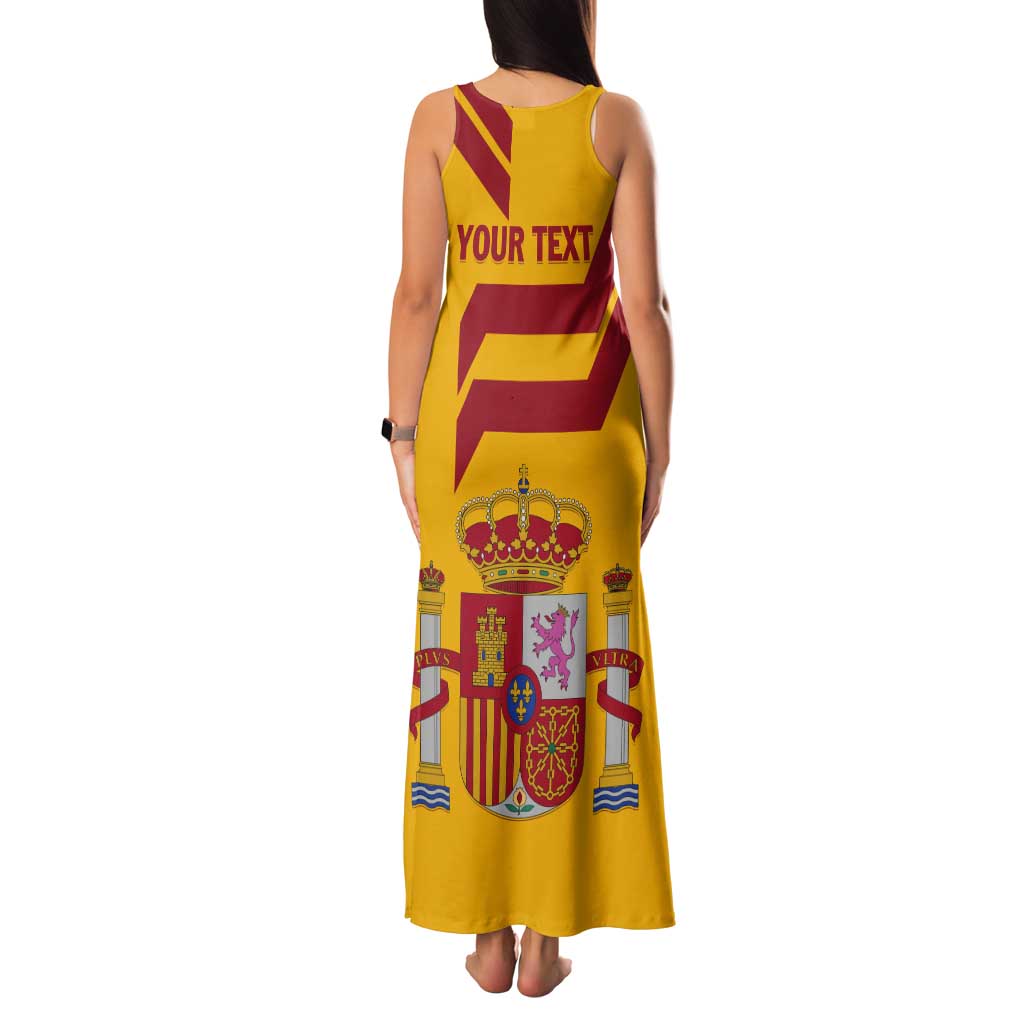 Personalized Spain Tank Maxi Dress Spanish Fighting Bull - Wonder Print Shop
