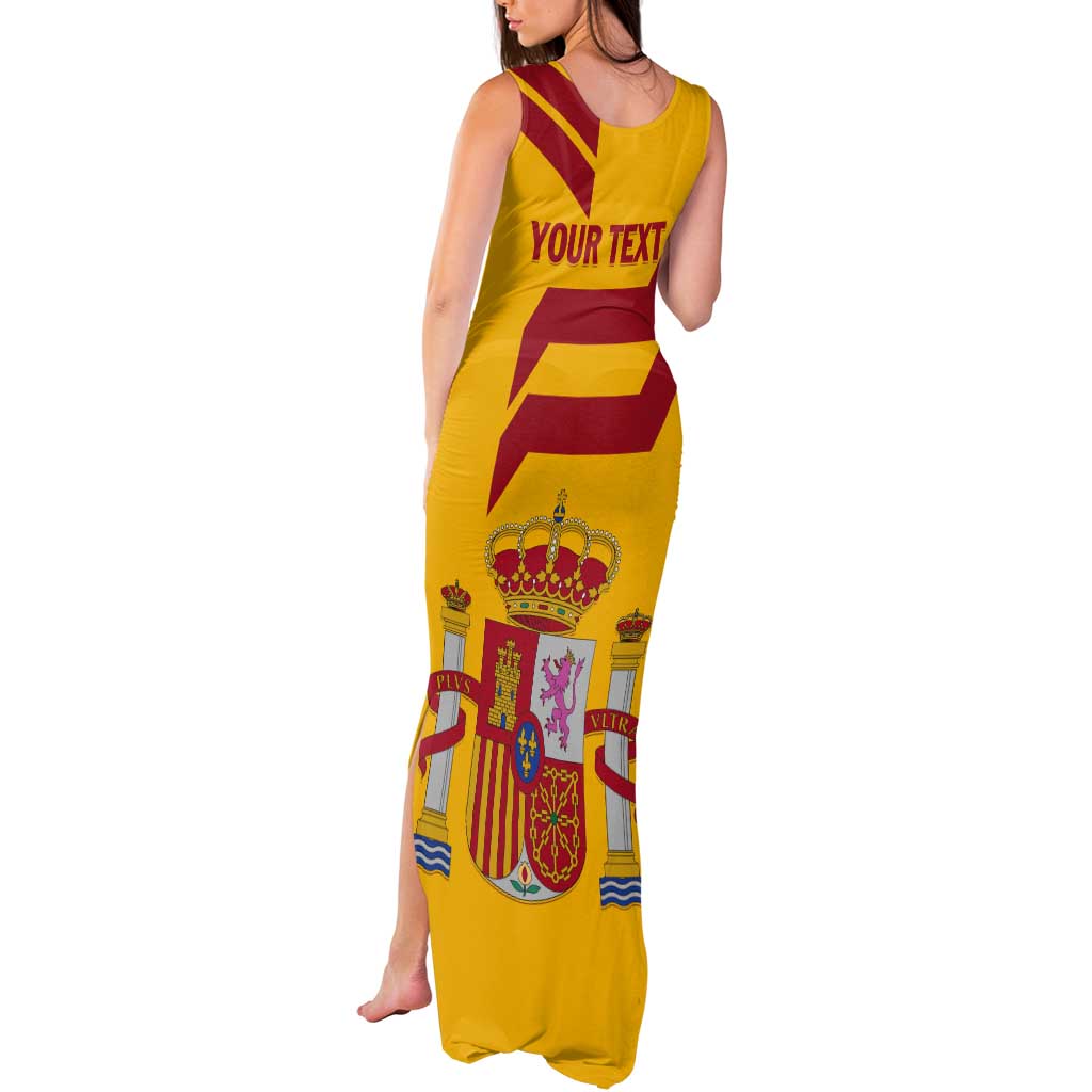 Personalized Spain Tank Maxi Dress Spanish Fighting Bull - Wonder Print Shop