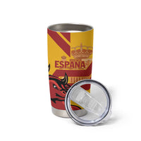 Personalized Spain Tumbler Cup Spanish Fighting Bull - Wonder Print Shop