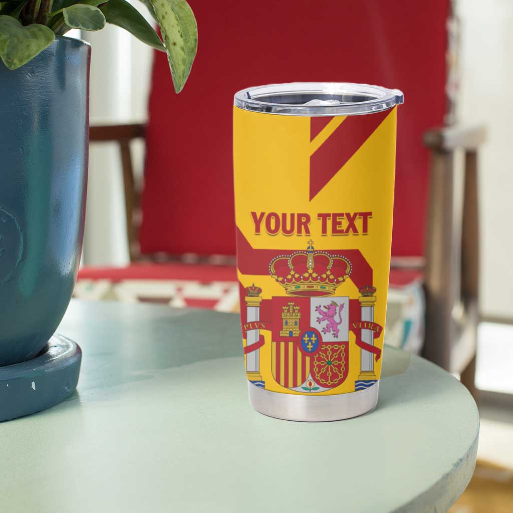 Personalized Spain Tumbler Cup Spanish Fighting Bull - Wonder Print Shop