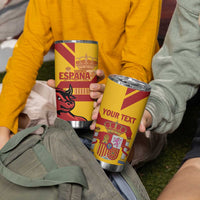 Personalized Spain Tumbler Cup Spanish Fighting Bull - Wonder Print Shop