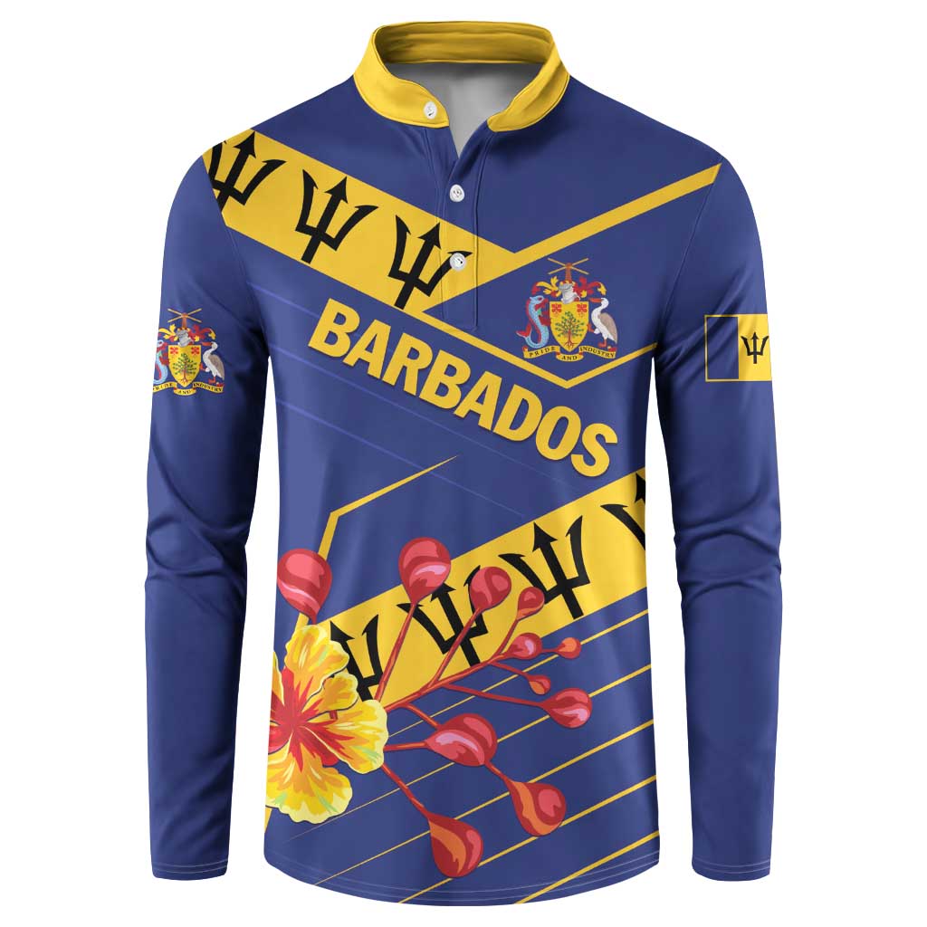 Personalized Barbados Button Sweatshirt Pride and Industry - Wonder Print Shop