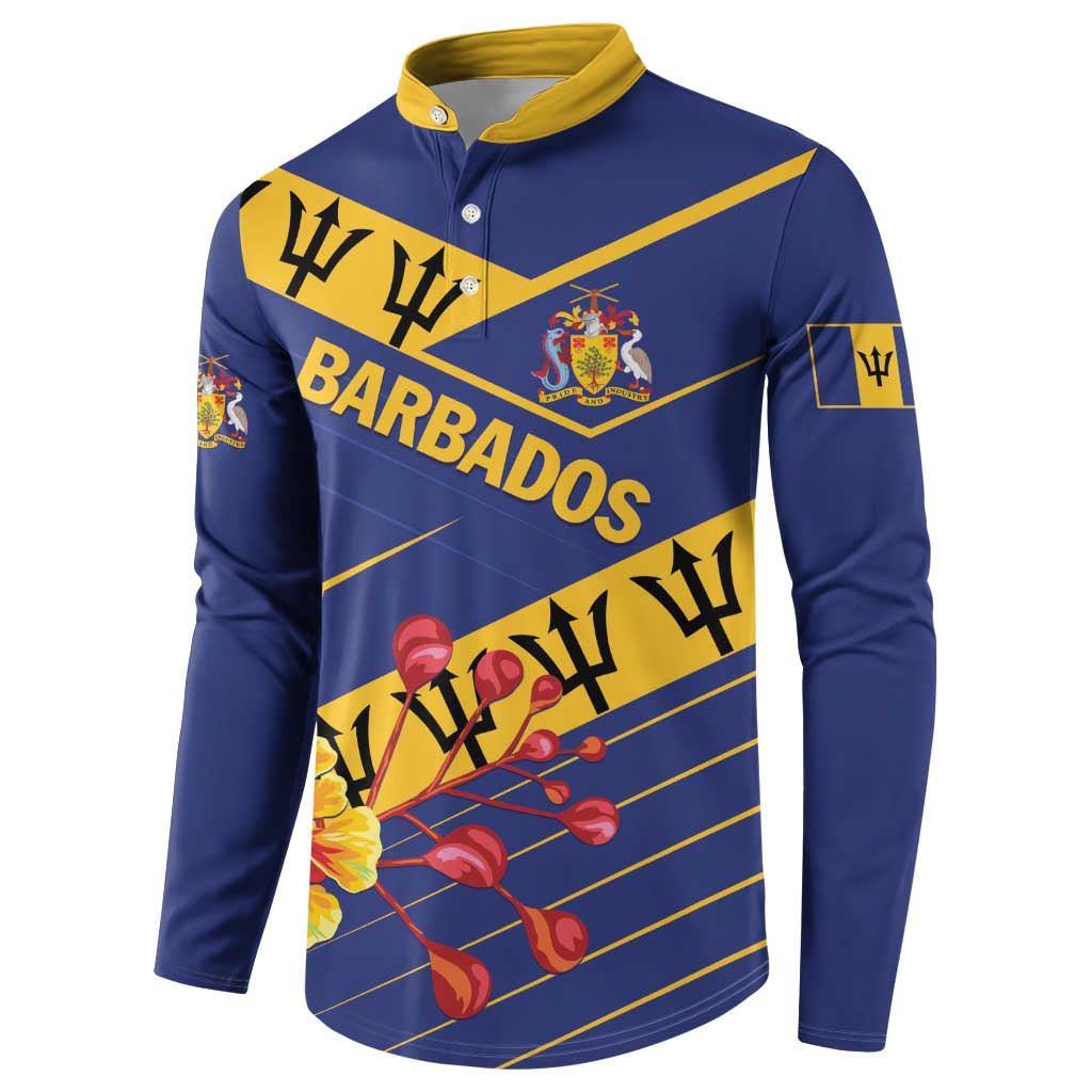 Personalized Barbados Button Sweatshirt Pride and Industry - Wonder Print Shop