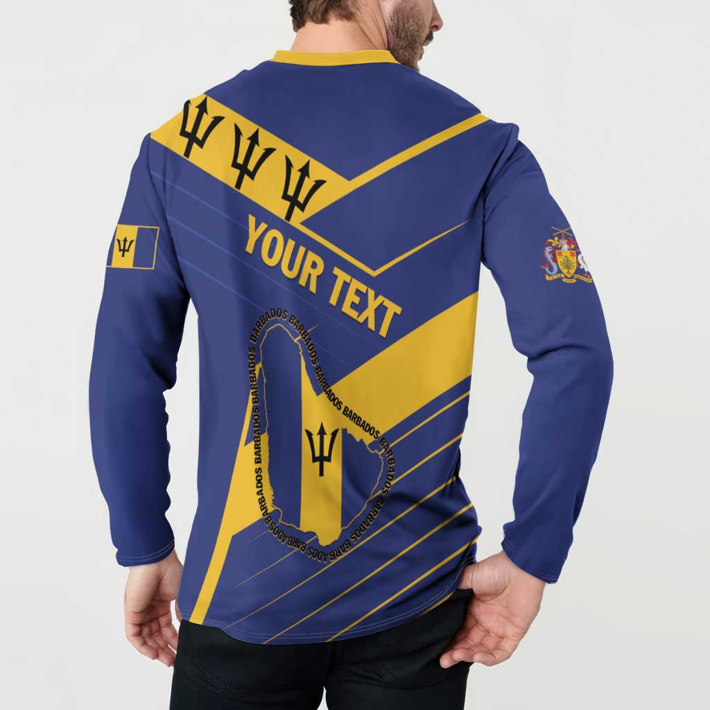 Personalized Barbados Button Sweatshirt Pride and Industry - Wonder Print Shop