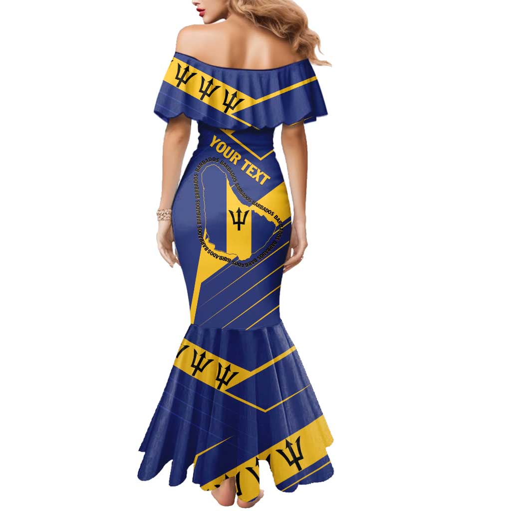 Personalized Barbados Family Matching Mermaid Dress and Hawaiian Shirt Pride and Industry - Wonder Print Shop