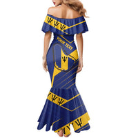 Personalized Barbados Family Matching Mermaid Dress and Hawaiian Shirt Pride and Industry - Wonder Print Shop