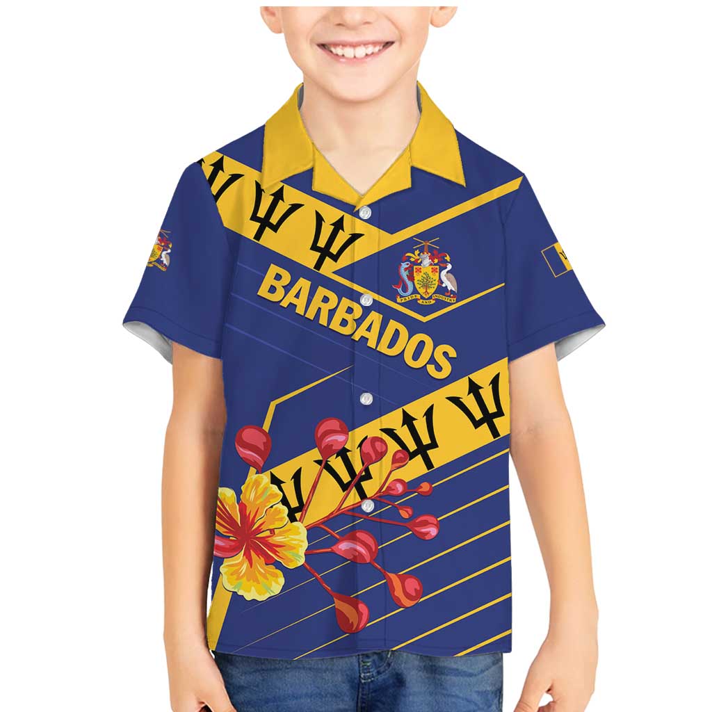 Personalized Barbados Family Matching Mermaid Dress and Hawaiian Shirt Pride and Industry - Wonder Print Shop