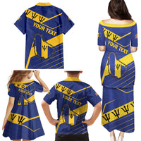 Personalized Barbados Family Matching Puletasi and Hawaiian Shirt Pride and Industry - Wonder Print Shop