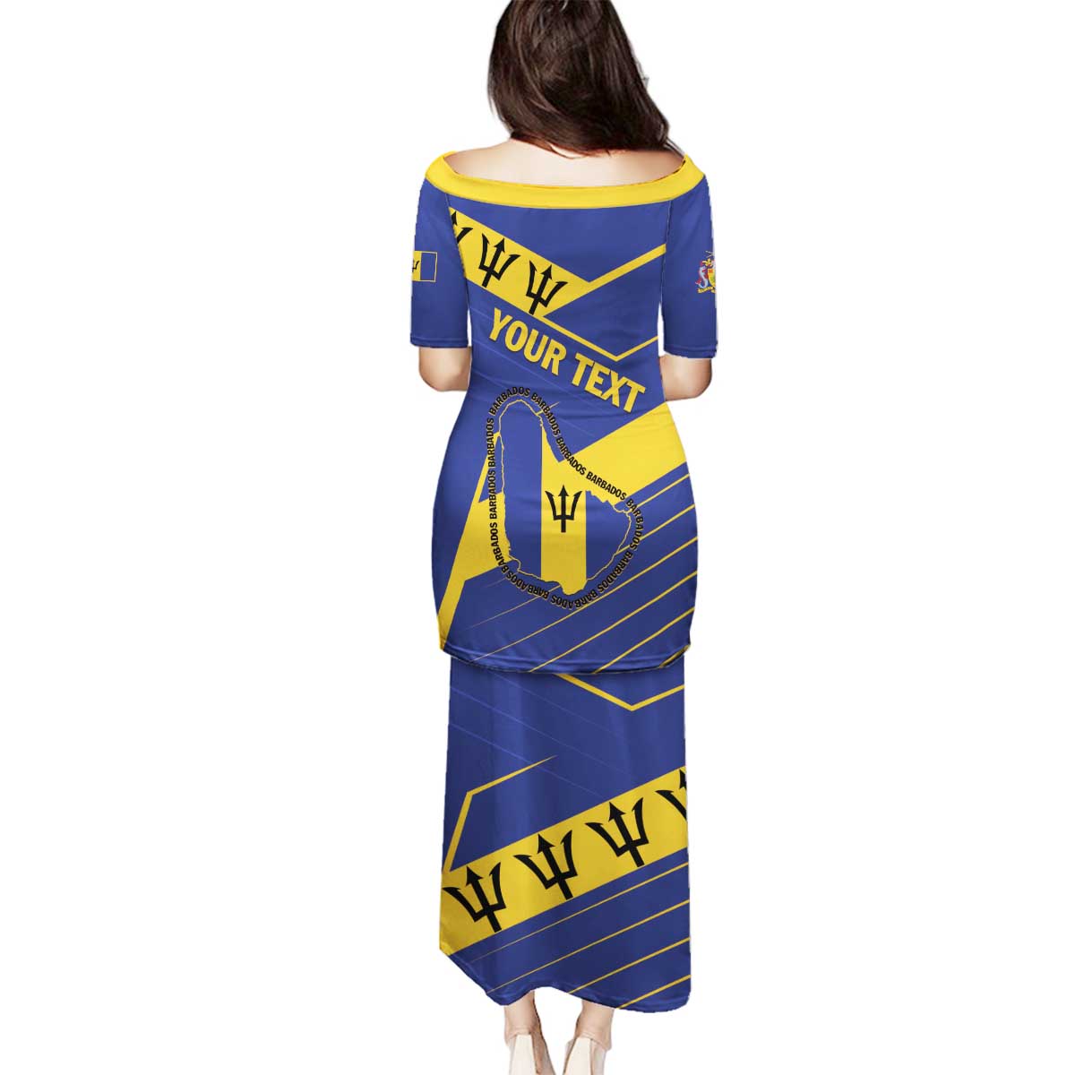 Personalized Barbados Family Matching Puletasi and Hawaiian Shirt Pride and Industry - Wonder Print Shop