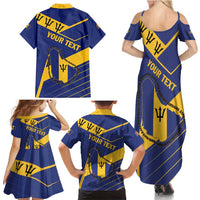 Personalized Barbados Family Matching Summer Maxi Dress and Hawaiian Shirt Pride and Industry - Wonder Print Shop