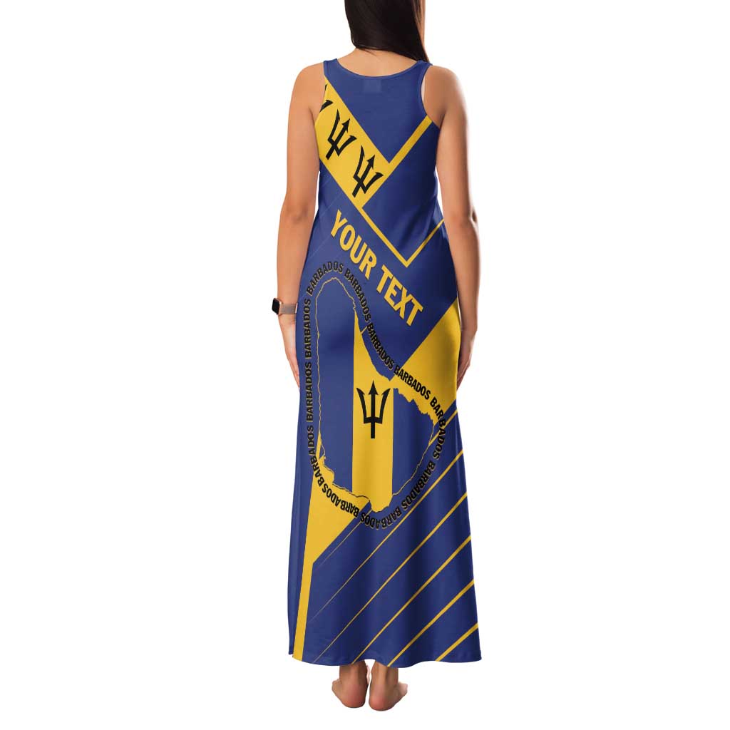 Personalized Barbados Family Matching Tank Maxi Dress and Hawaiian Shirt Pride and Industry - Wonder Print Shop