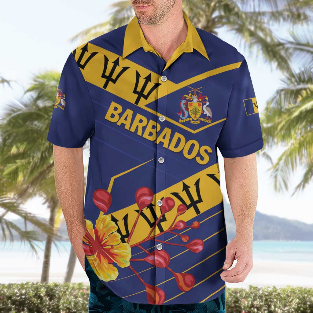Personalized Barbados Hawaiian Shirt Pride and Industry - Wonder Print Shop