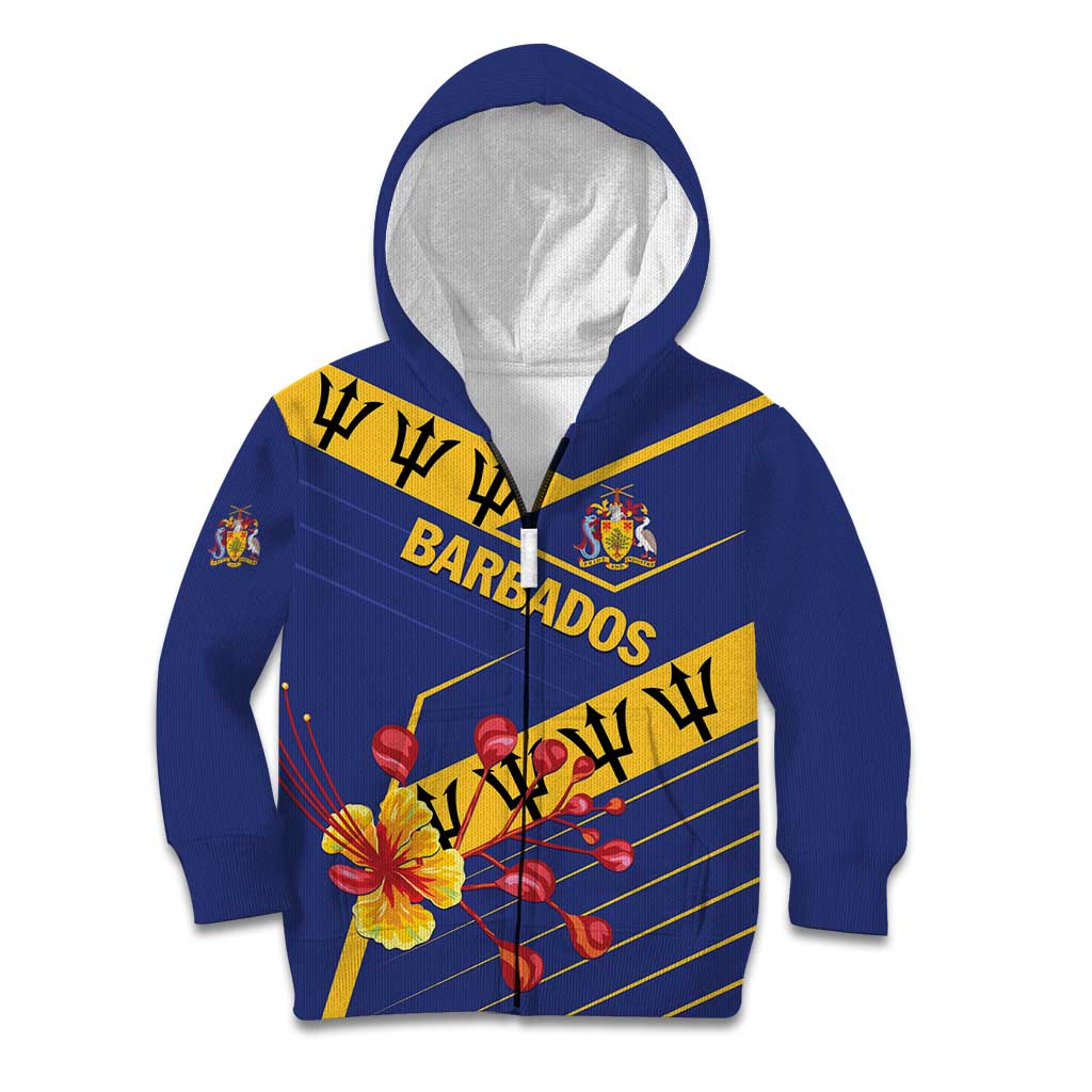 Personalized Barbados Kid Hoodie Pride and Industry - Wonder Print Shop