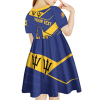 Personalized Barbados Kid Short Sleeve Dress Pride and Industry - Wonder Print Shop