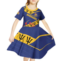 Personalized Barbados Kid Short Sleeve Dress Pride and Industry - Wonder Print Shop